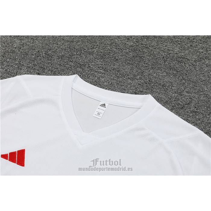 Chandal del Manchester United Manga Corta 2023-2024 Blanco - Pantalon Corto